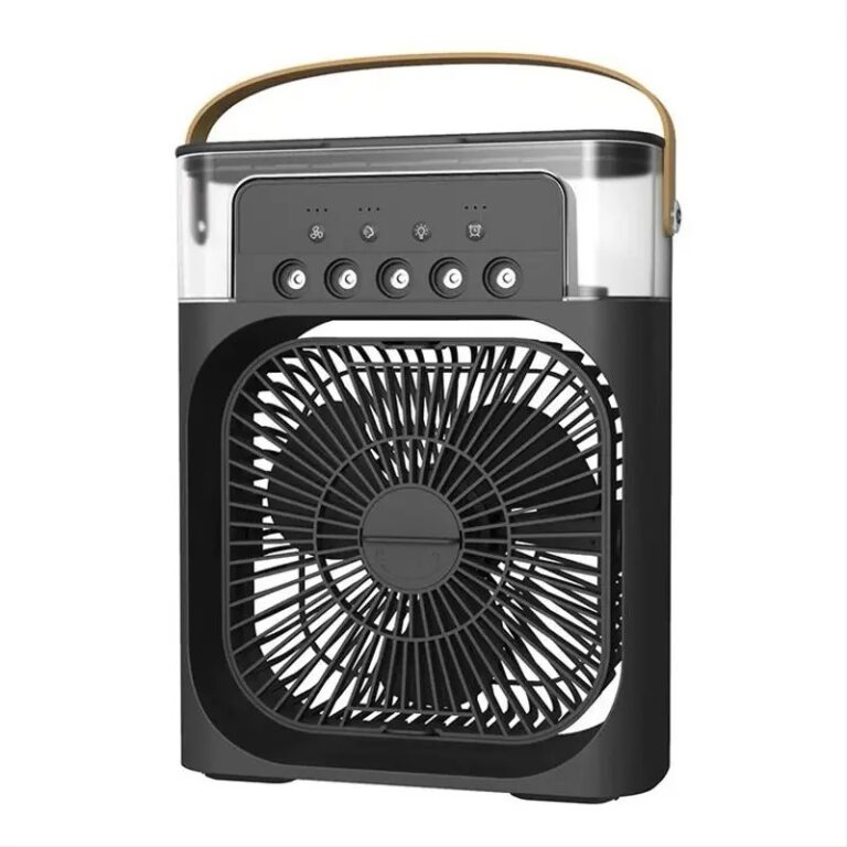 ventilateur brumisateur 2en1 noir vue de face