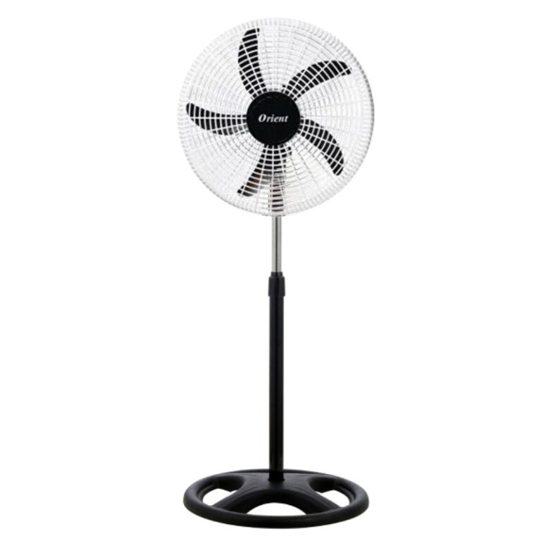 ventilateur sur pied ORIENT OV-1812P1-NB vue de face