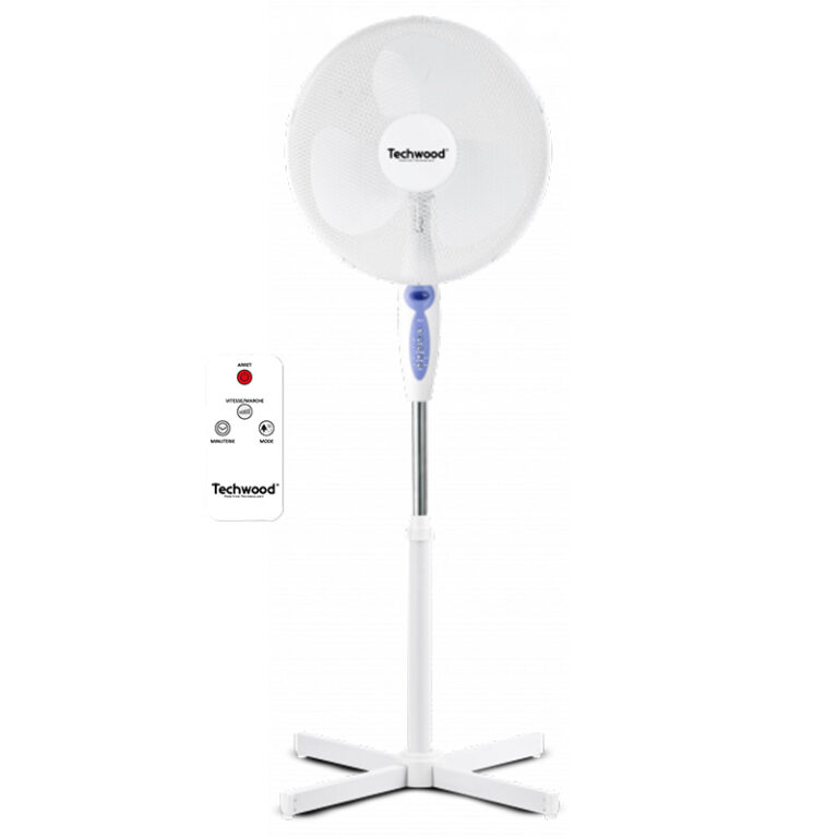ventilateur sur pied TECHWOOD TVE-473T vue de face