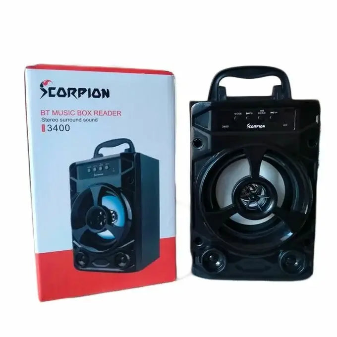 enceinte bluetooth scorpion 3400 vue de face
