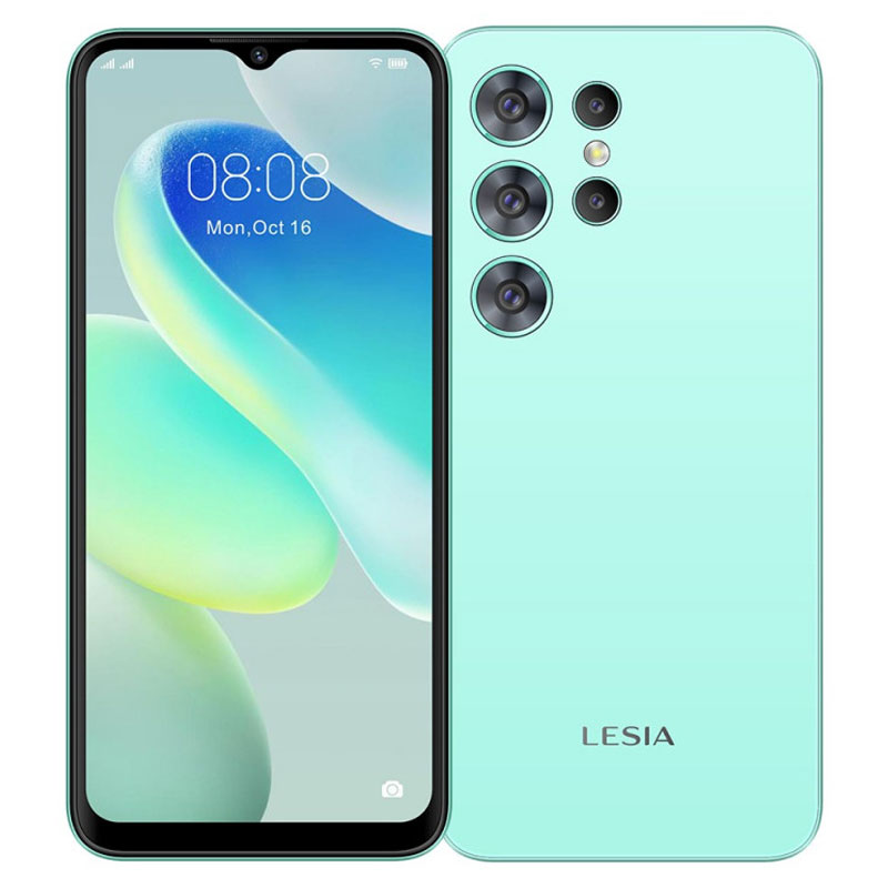 6go-ram-32go-face-id-batterie-5000mah-bleuciel.jpg smartphone LESIA Young 9 Bleu Ciel vue de face