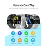 montre connectée LINWEAR LW03 Gris vue de face