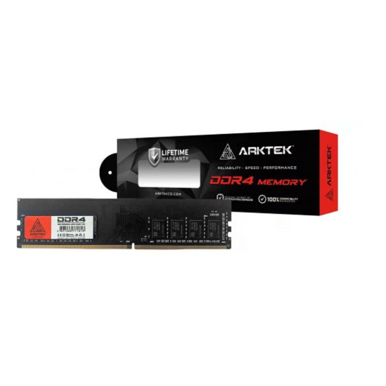 barrette mémoire Arktek 8Go DDR4 3200MHz vue de face