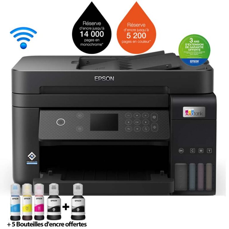 imprimante Epson EcoTank L6270 vue de face