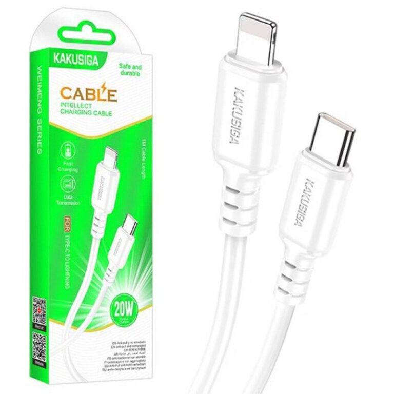 câble chargeur KAKUSIGA KSC-982 Type-C vers iPhone vue de face