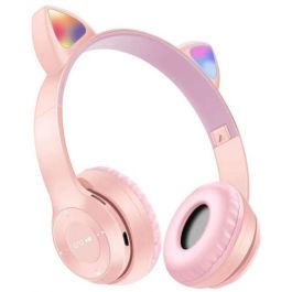 casque sans fil P47M Cat rose vue de face