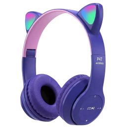 casque sans fil P47M Cat violet vue de face