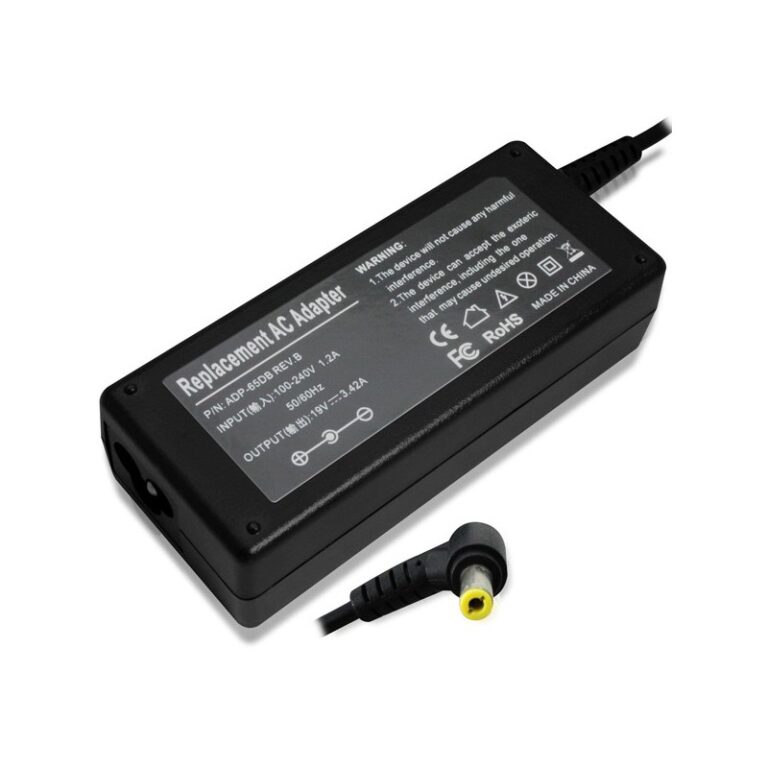 chargeur adaptable acer 19v 4.74a vue de face