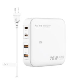 chargeur VIDVIE PLE259 GaN 70W vue de face