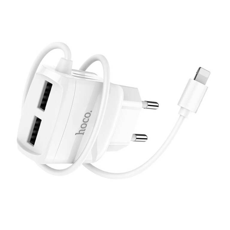 chargeur Hoco C59A iPhone vue de face