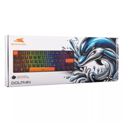 Clavier Gamer BARACUDA BGK-03111 DOLPHIN Red Switch Noir – Image 3