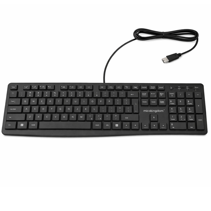 clavier-microkingdom-mk670-noir.jpg clavier MicroKingdom MK670 noir vue de face