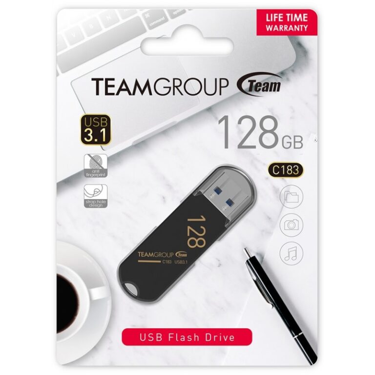 clé USB TeamGroup C183 128 Go vue de face
