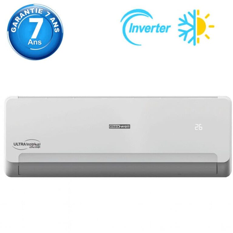 climatiseur Maxwell 12000 BTU Inverter vue de face