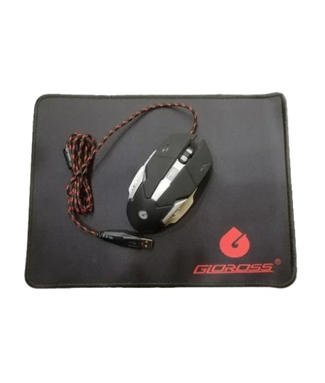 combo souris tapis gamer GLOROSS G501 vue de face