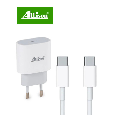 chargeur rapide ALLISON 20W USB-C vue de face