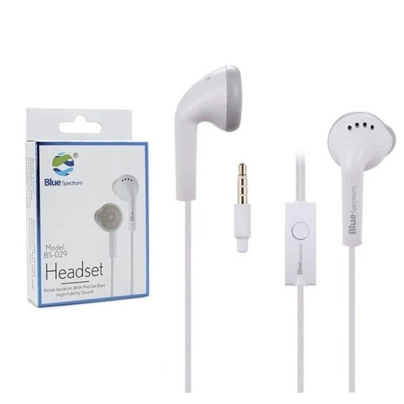 ecouteur-avec-micro-blue-spectrum-bs-029-blanc.jpg écouteur Blue Spectrum BS-029 vue de face