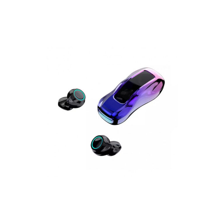 écouteurs sans fil TWS T911 violet vue de face