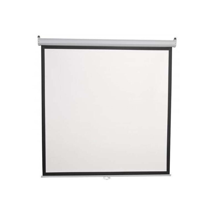 ecran de projection mural SBox 200x200 cm vue de face