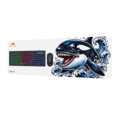 PACK Clavier et Souris BARACUDA BGC-011 ORCA Noir – Image 2