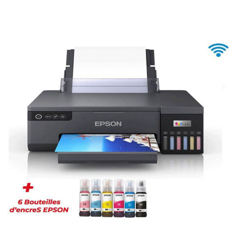 imprimante epson ecotank l8050 wifi vue de face