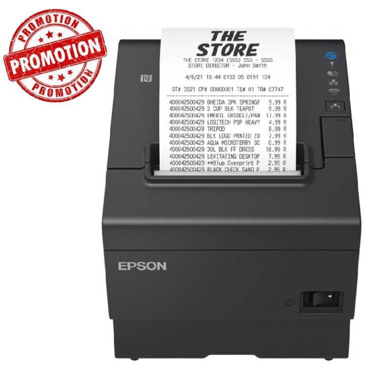 imprimante ticket epson tm-t88vii vue de face