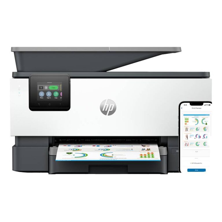imprimante HP OfficeJet Pro 9120b vue de face