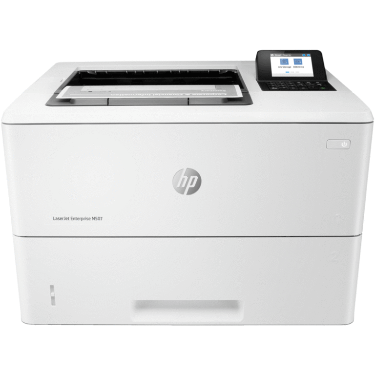 imprimante hp laserjet enterprise m507dn vue de face