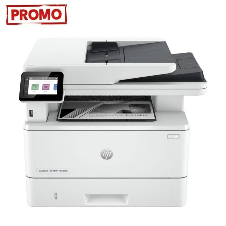 imprimante HP LaserJet Pro MFP 4103FDN vue de face
