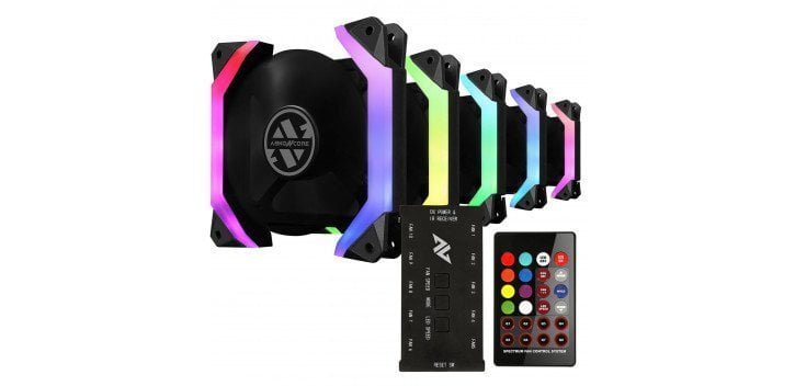 ventilateur ABKONCORE SP120 Spectrum vue de face