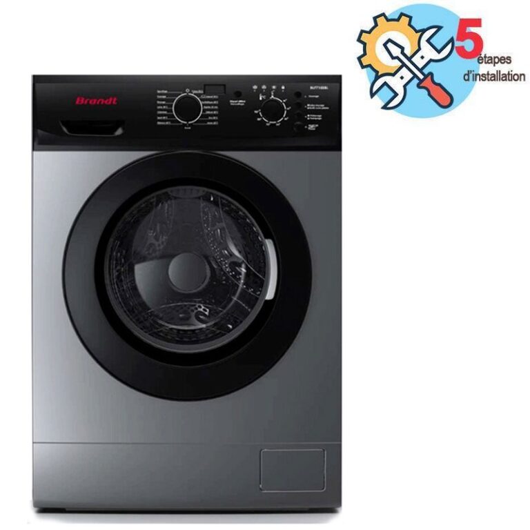 lave linge BRANDT BLF715SBL 7 Kg vue de face