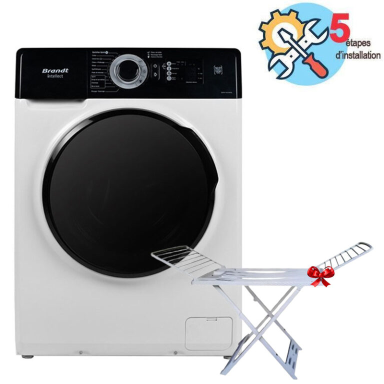 lave linge BRANDT BAM1052WBL 10.5kg vue de face