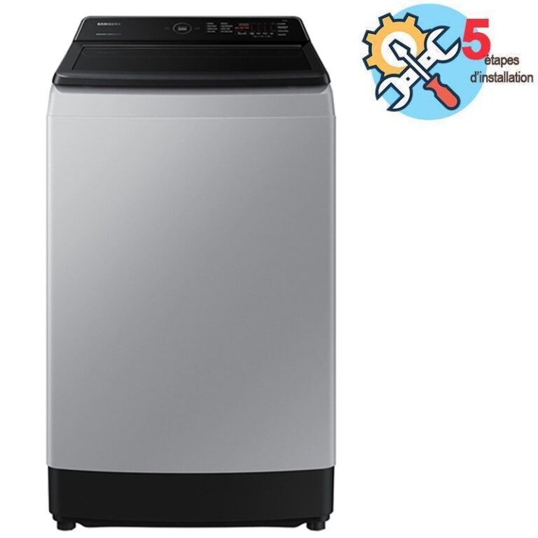 lave linge top samsung wa11cg5441bynq 11kg vue de face