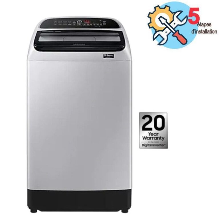 lave linge top samsung wa12t5260by 12kg vue de face