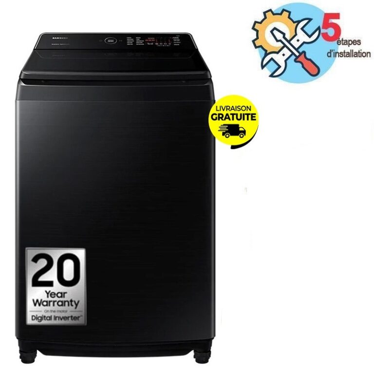 lave-linge top Samsung 13kg Inverter vue de face