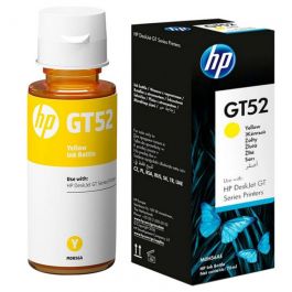 bouteille encre HP GT52 jaune vue de face