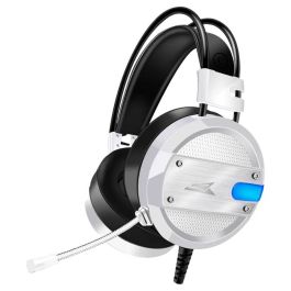 micro casque gamer BARACUDA BGH-031 Conch Blanc vue de face