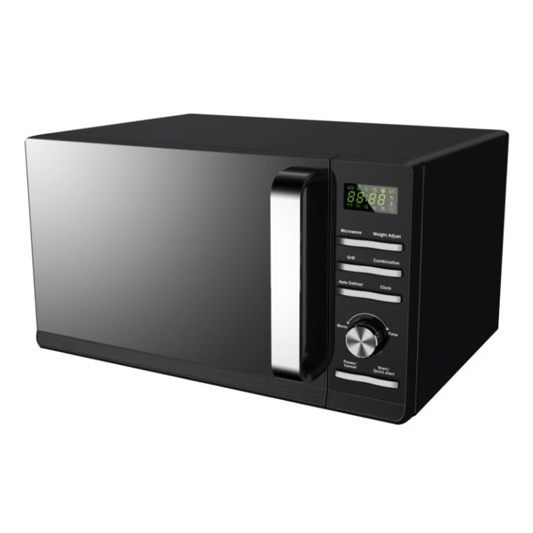 micro-onde Saba P90D25EL-ZV 25L 900W noir vue de face