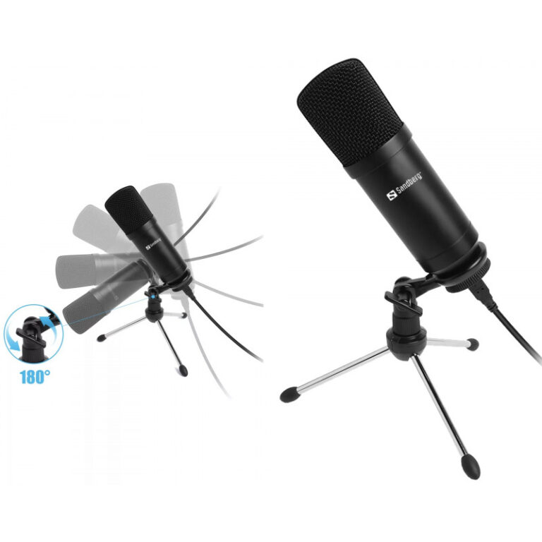 microphone Sandberg Streamer 126-09 vue de face