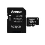 carte mémoire microSDHC Hama 64 Go vue de face