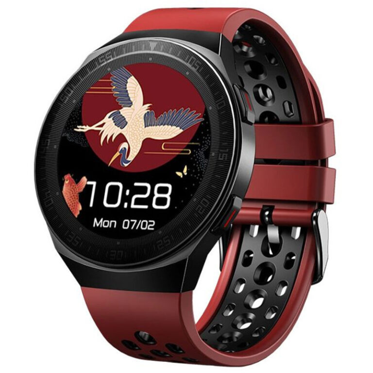 montre connectée COLMI MT3 rouge vue de face