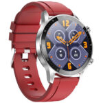 montre connectée Linwear LW08 Rouge vue de face