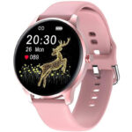 montre connectée LINWEAR LW29 Rose vue de face