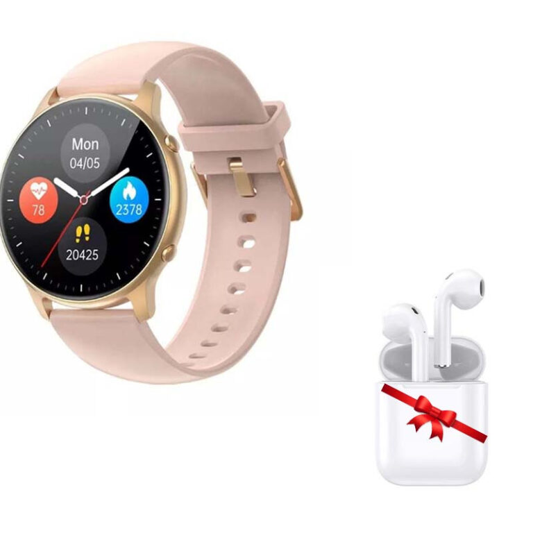 montre connectée LINWEAR LW36 Gold vue de face