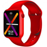 montre connectée Linwear LW12 Rouge vue de face