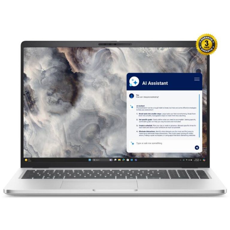 PC Portable Dell Pro 16 Plus Core Ultra 5 vue de face