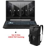 PC portable gamer ASUS TUF Gaming A15 Ryzen 7 RTX 3050 vue de face