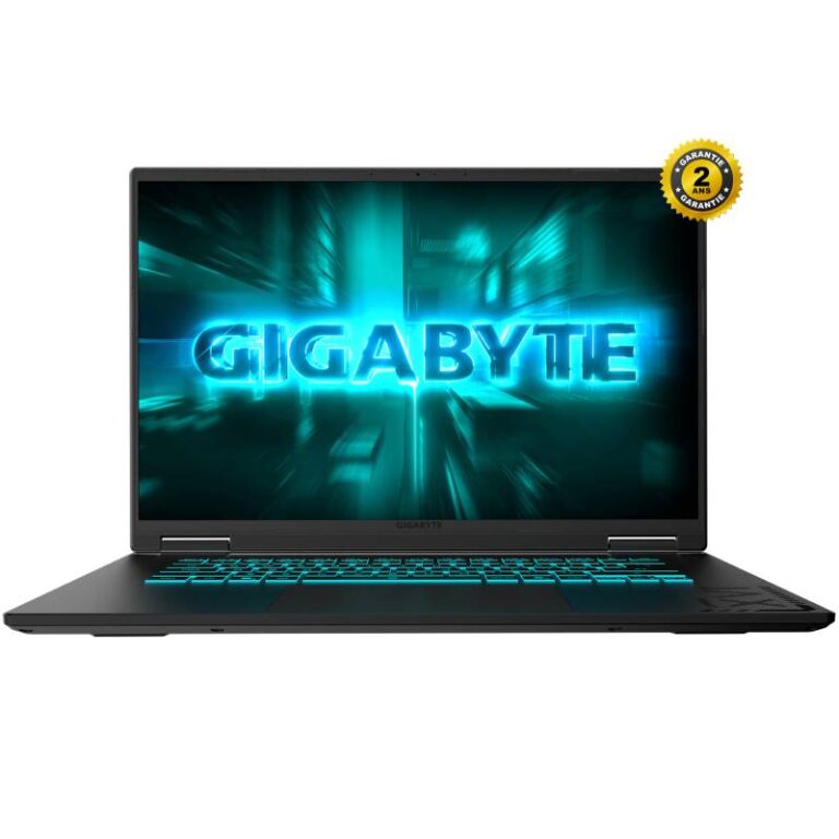 PC Portable Gamer GIGABYTE A16 3VH RTX 5060 vue de face