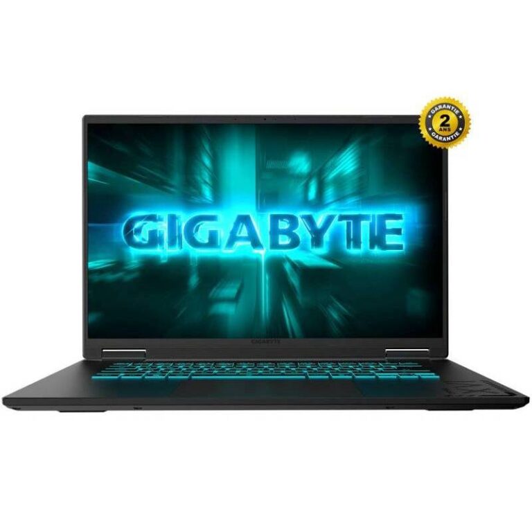 PC Portable Gamer GIGABYTE A16 3VH RTX 5060 vue de face
