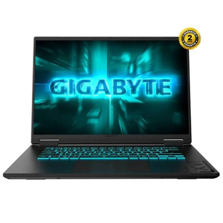 pc portable gamer gigabyte a16 rtx 5070 vue de face